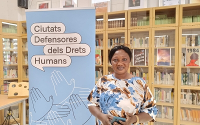 Fatou Nyang, a l'IES Sabadell